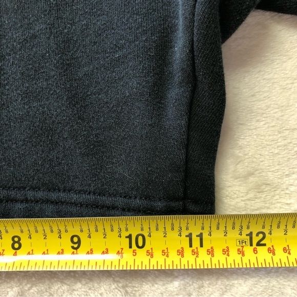 PACSUN Playboy Black Fleece Lined Elastic Waist Shorts Size Med - Picture 10 of 10